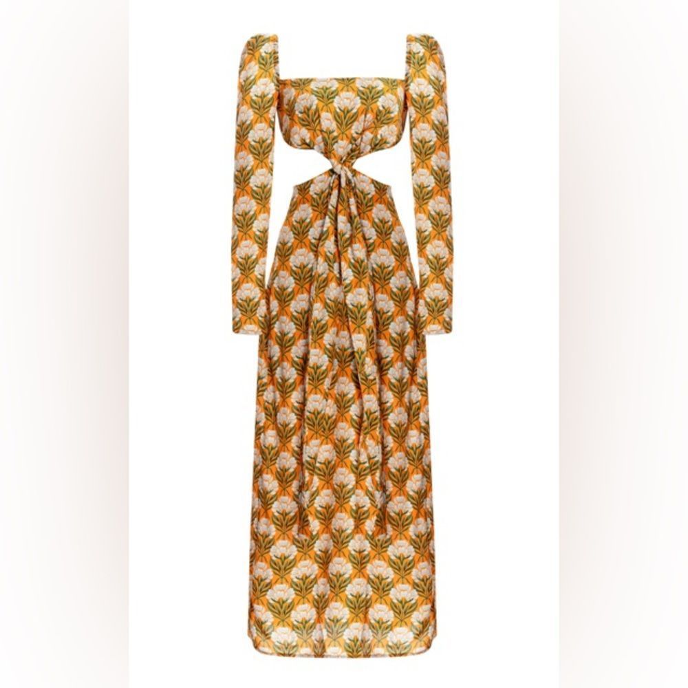 NWT Agua by Agua Bendita Cuarzo Semilla Otoño Maxi dress Size Small & Medium